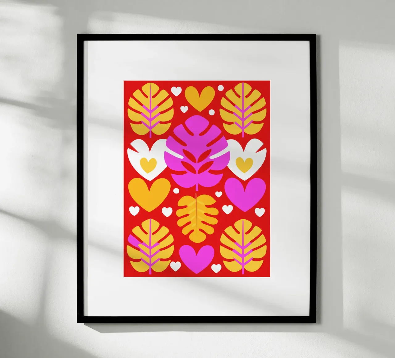 Leaf Pettern poster da FLOWER PLACE SHOP