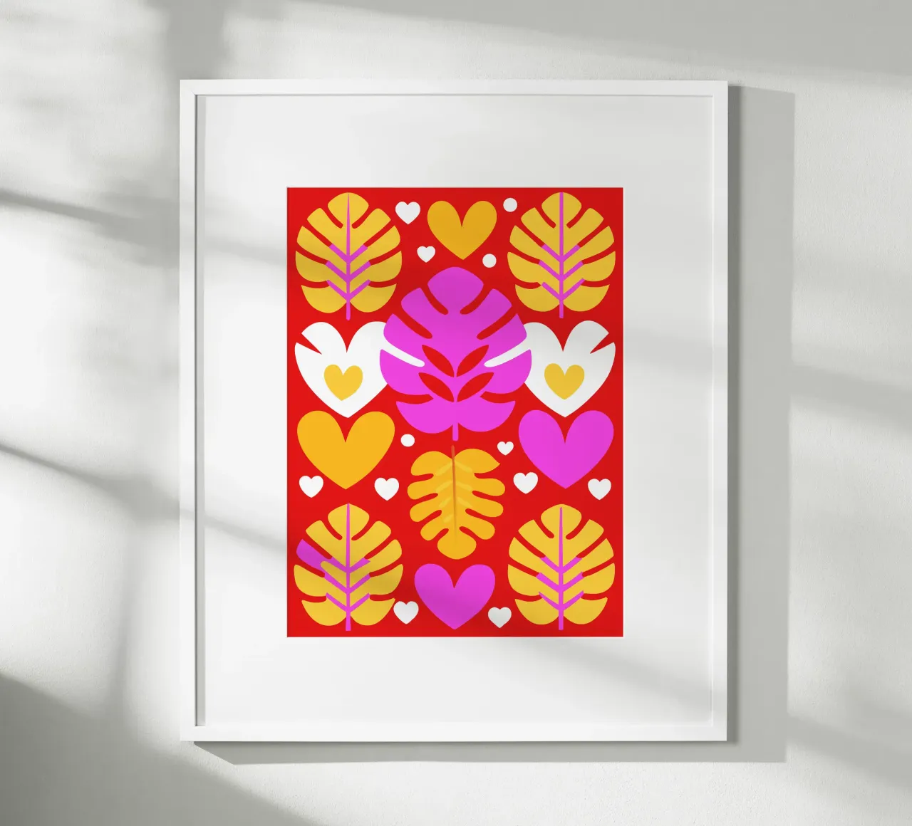 Leaf Pettern poster da FLOWER PLACE SHOP