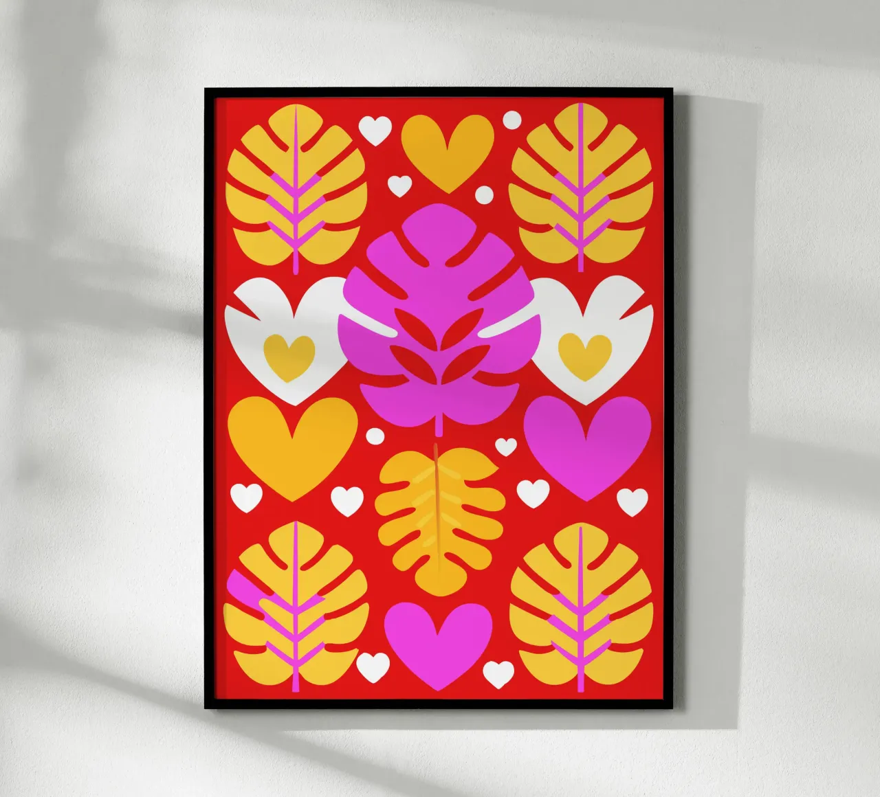 Leaf Pettern poster da FLOWER PLACE SHOP