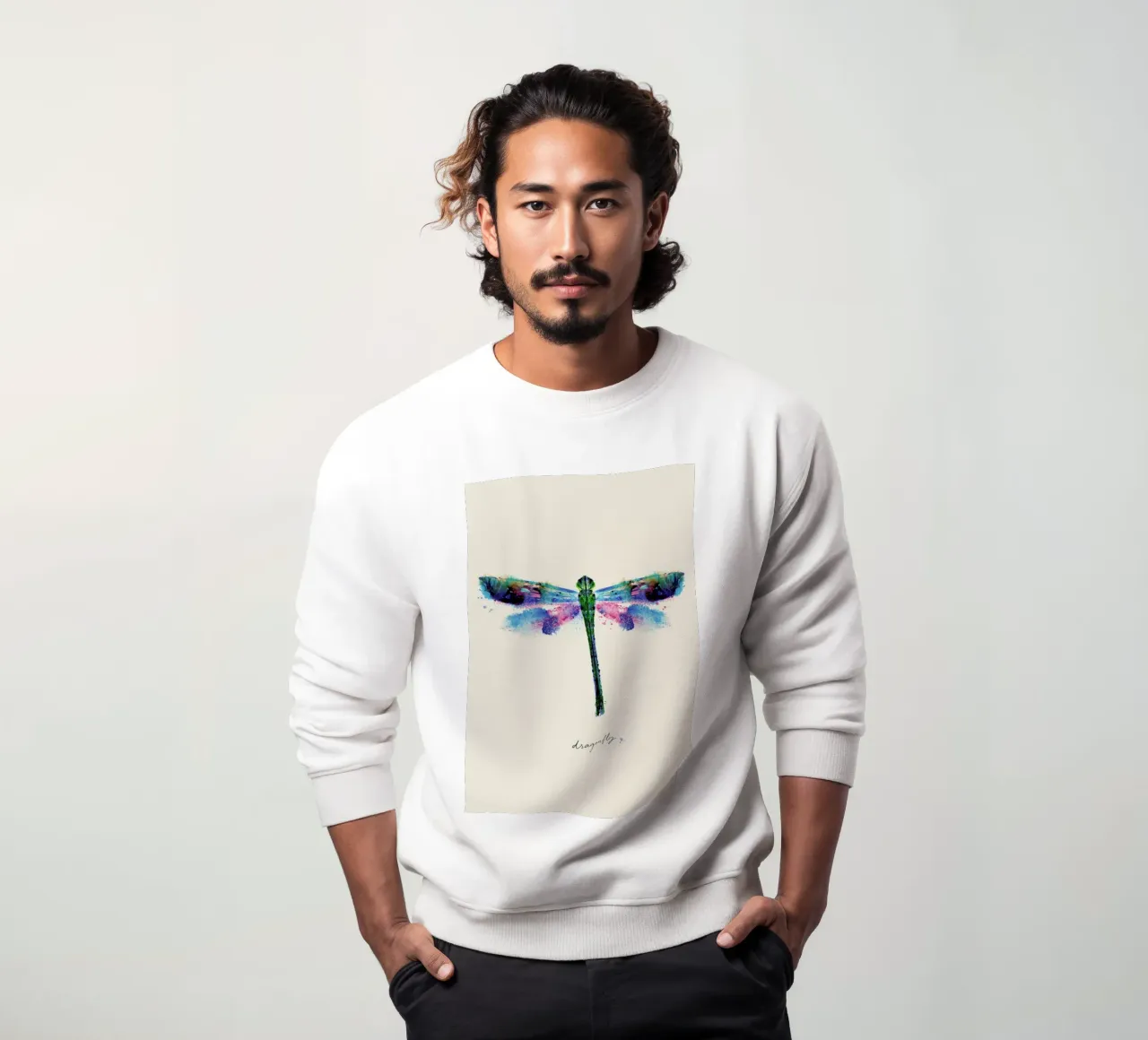 Ink Dragonfly Iridescent sudadera de Flora & Fauna