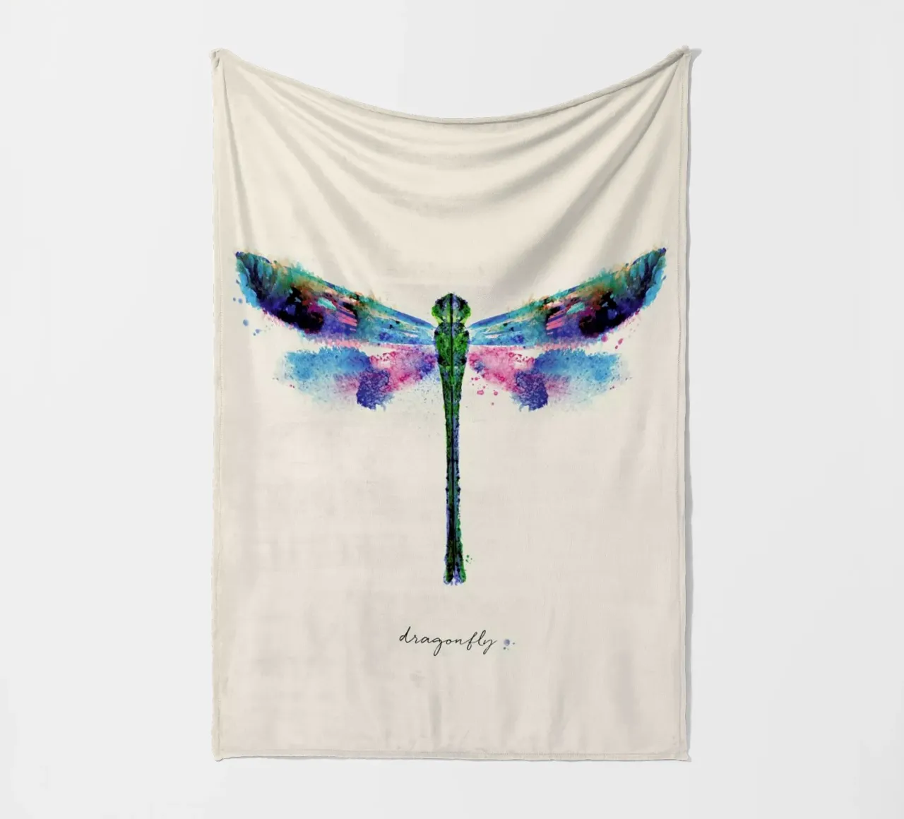 Ink Dragonfly Iridescent coperta in pile da Flora & Fauna