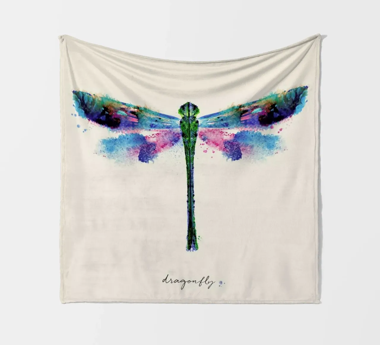 Ink Dragonfly Iridescent coperta in pile da Flora & Fauna
