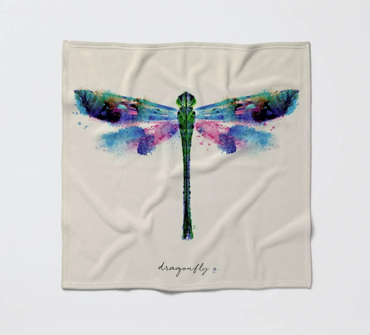 Ink Dragonfly Iridescent coperta in pile da Flora & Fauna