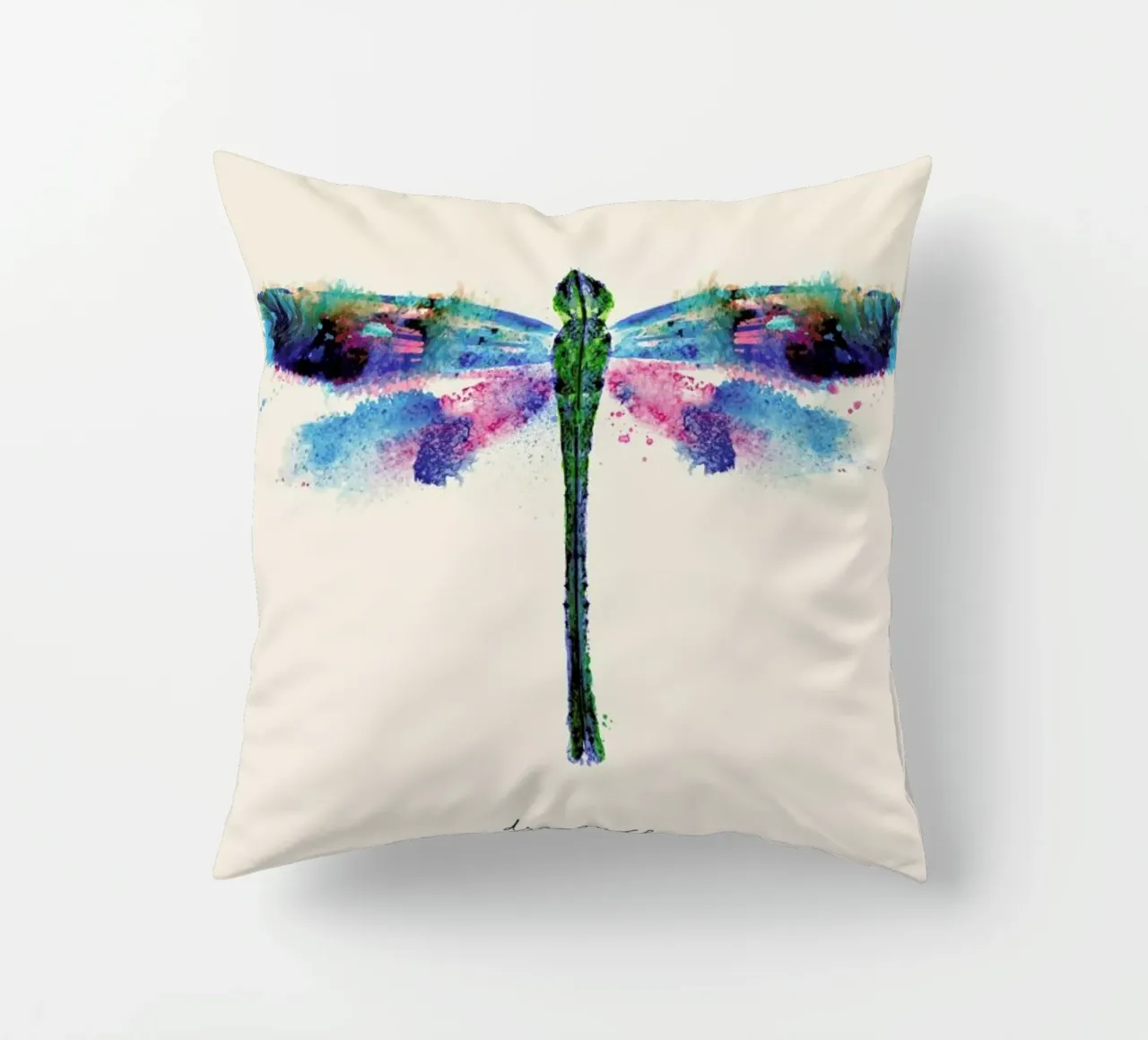 Ink Dragonfly Iridescent cuscino da Flora & Fauna