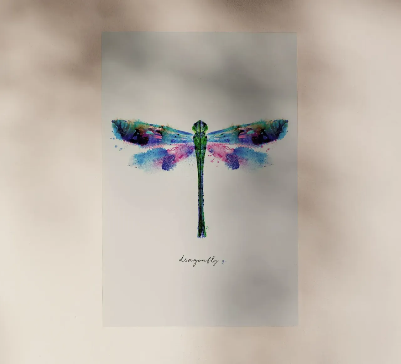 Ink Dragonfly Iridescent pellicola backlit da Flora & Fauna