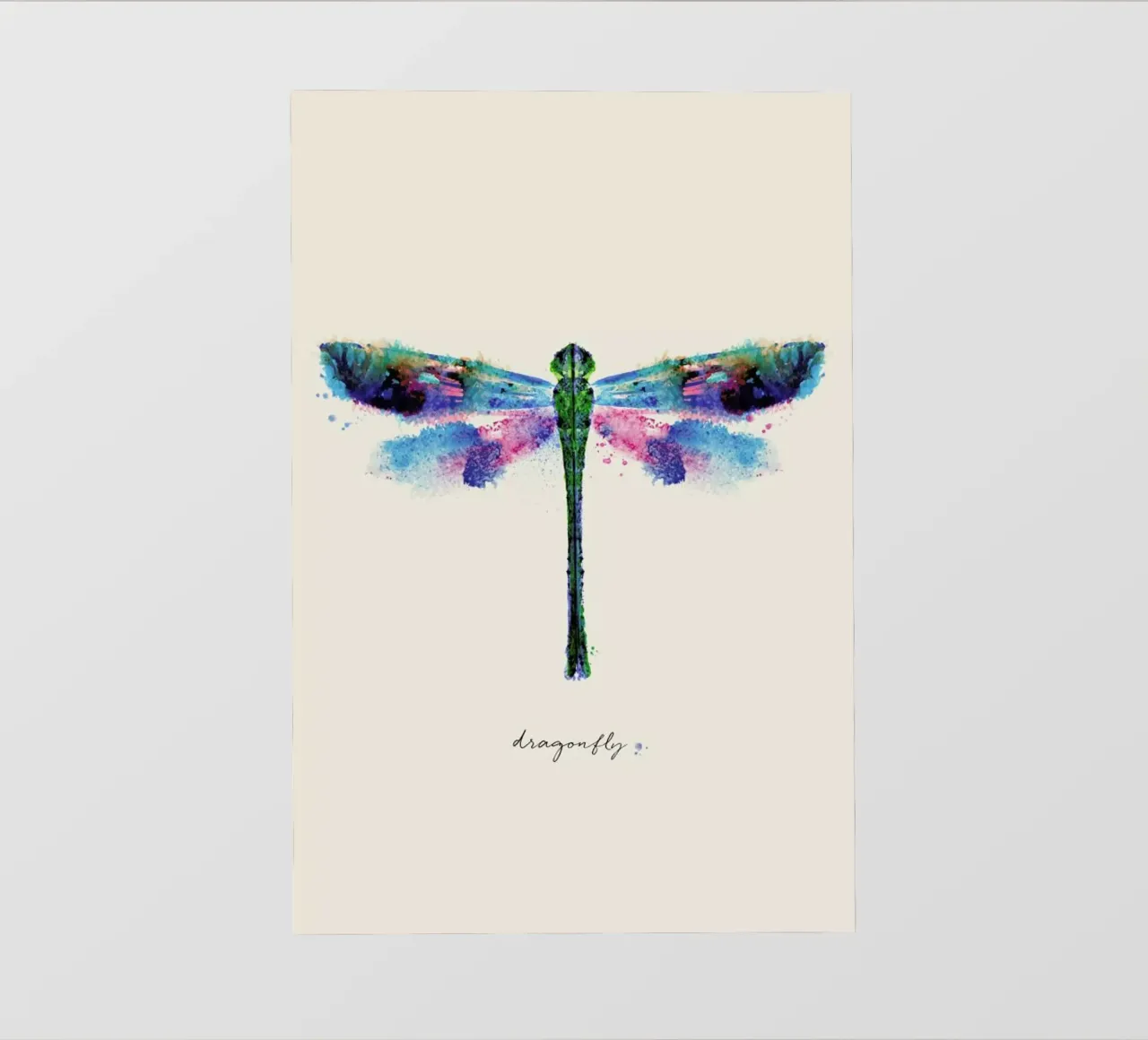 Ink Dragonfly Iridescent pellicola backlit da Flora & Fauna