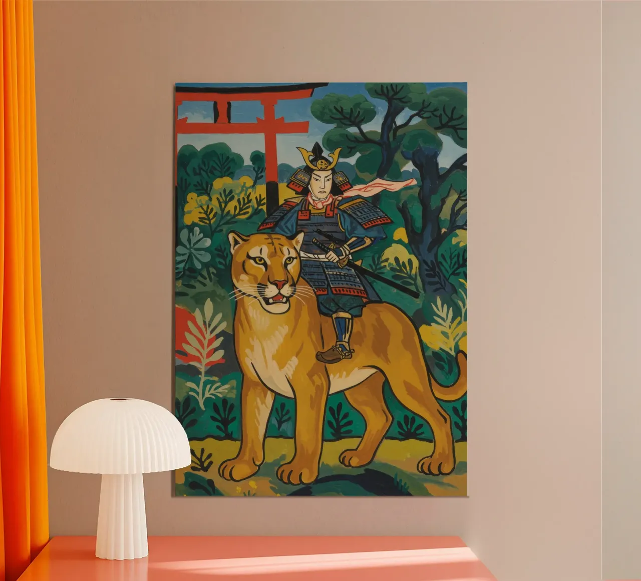 Samurai Puma poster da Art Center