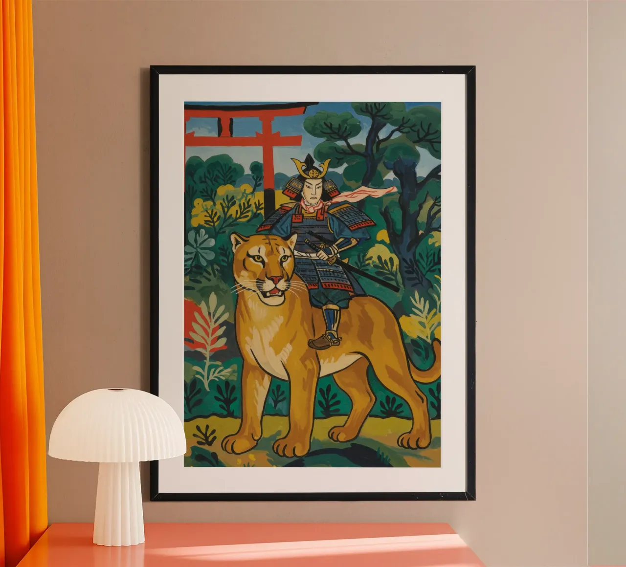 Samurai Puma poster da Art Center