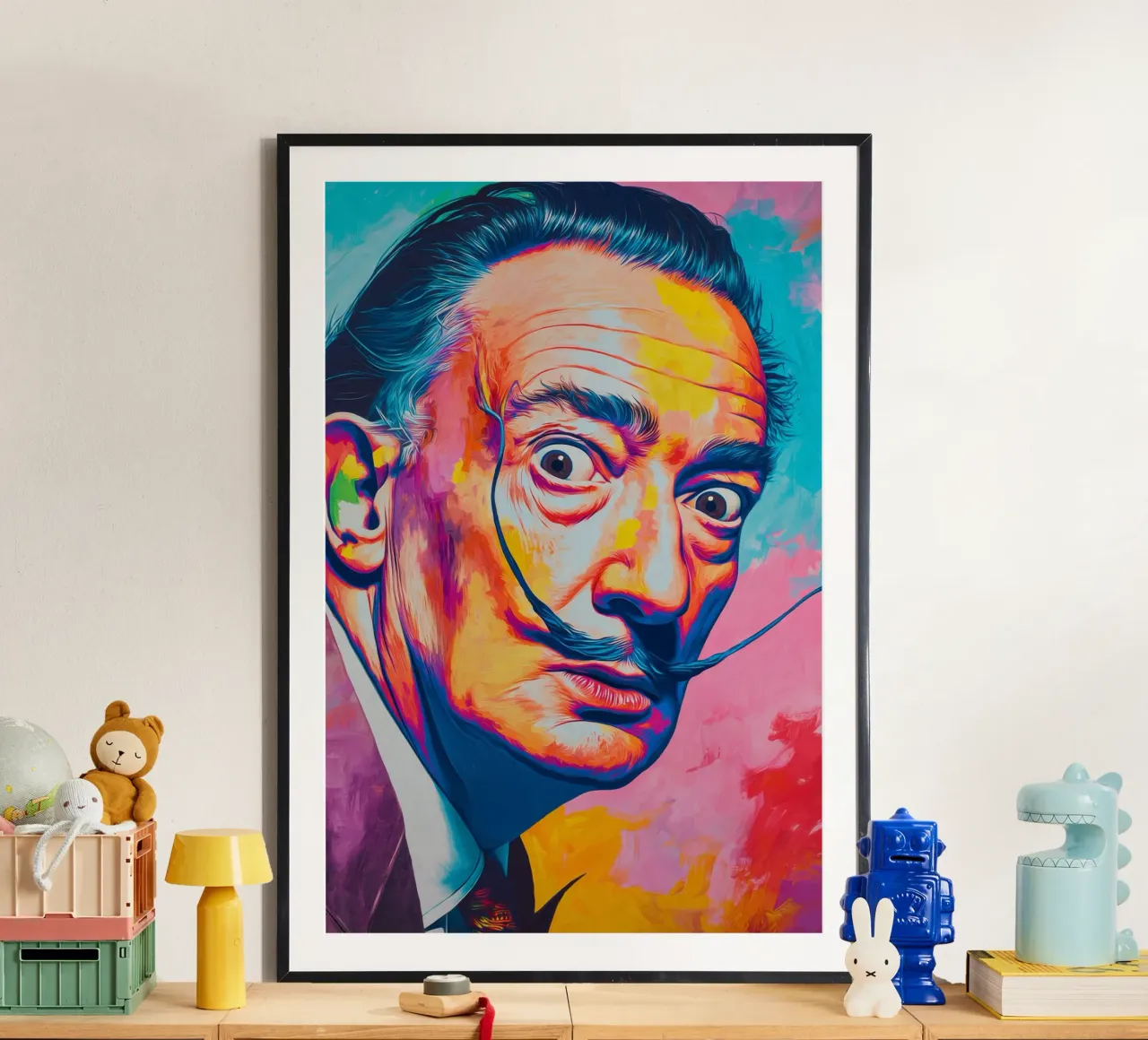Dali colorato poster con telaio in plastica da Art Center