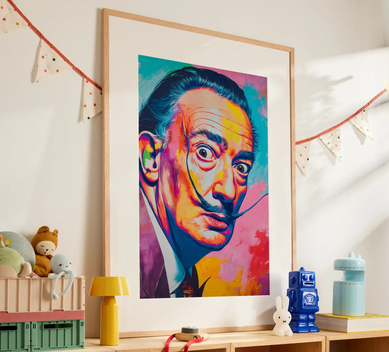 Dali colorato poster con telaio in plastica da Art Center