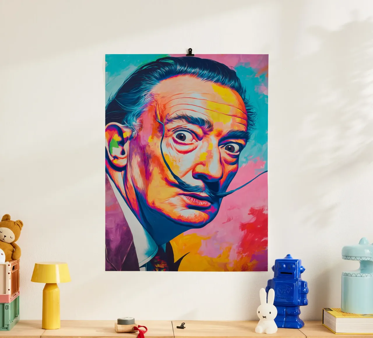 Dali colorato poster con telaio in plastica da Art Center