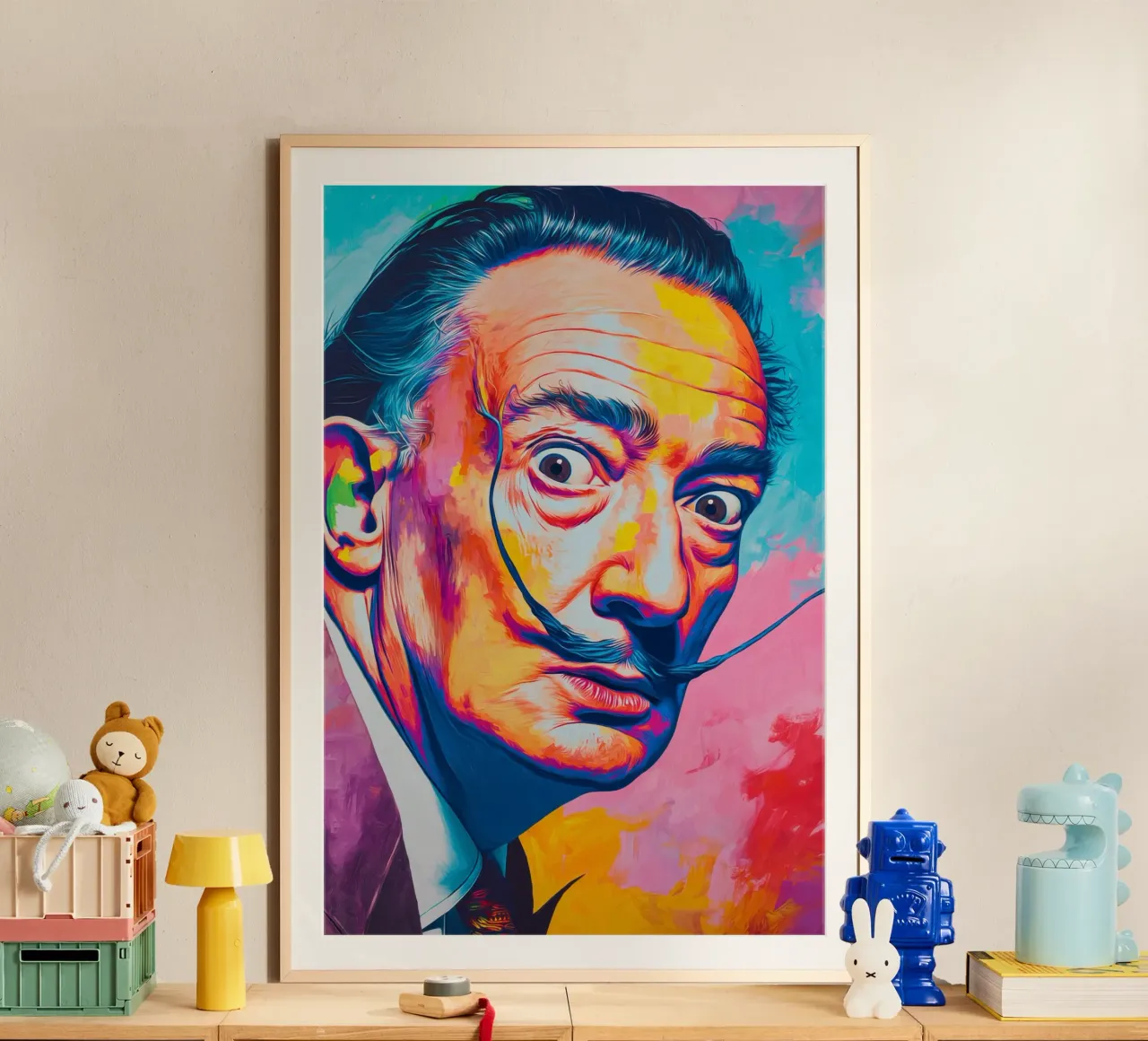 Dali colorato poster con telaio in plastica da Art Center