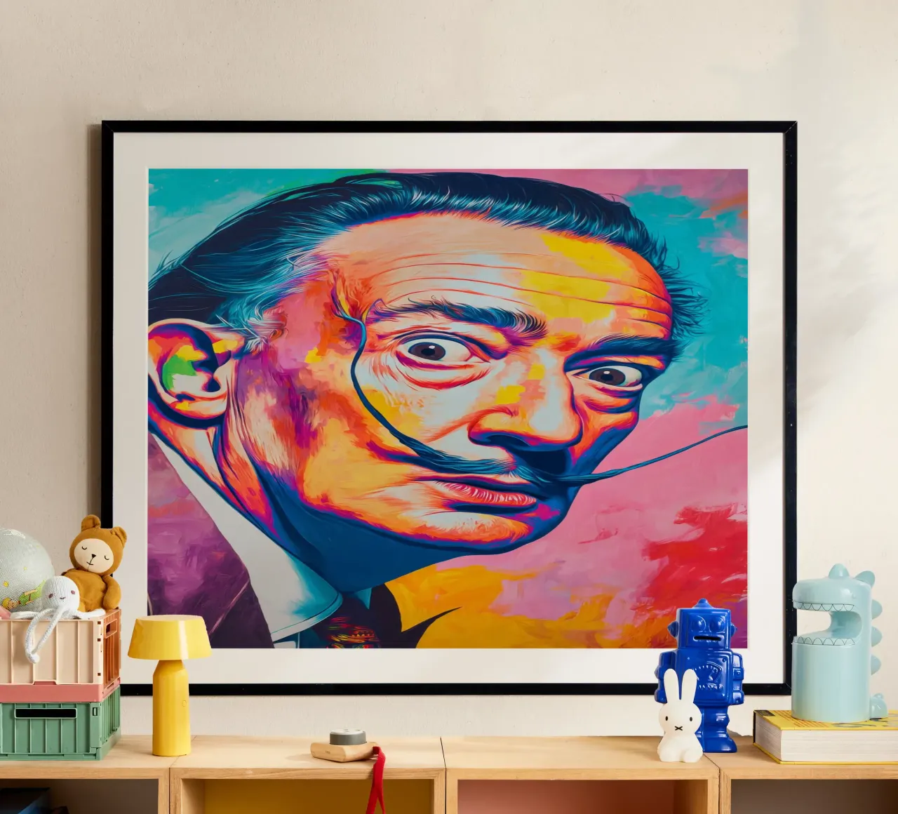 Dali colorato poster con telaio in plastica da Art Center