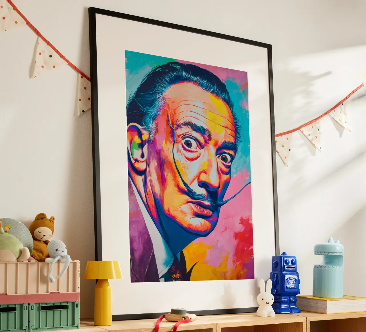 Dali colorato poster con telaio in plastica da Art Center