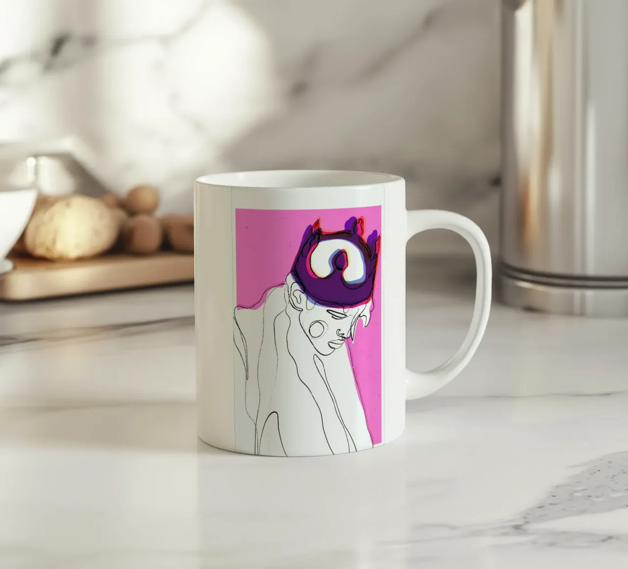 The Fallen King tazza in ceramica da treechild