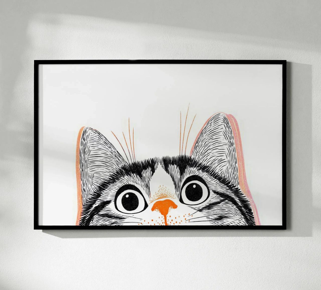 Katzen Augenblick Poster von Carinaprint