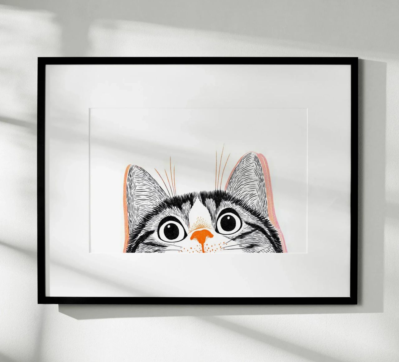 Katzen Augenblick Poster von Carinaprint