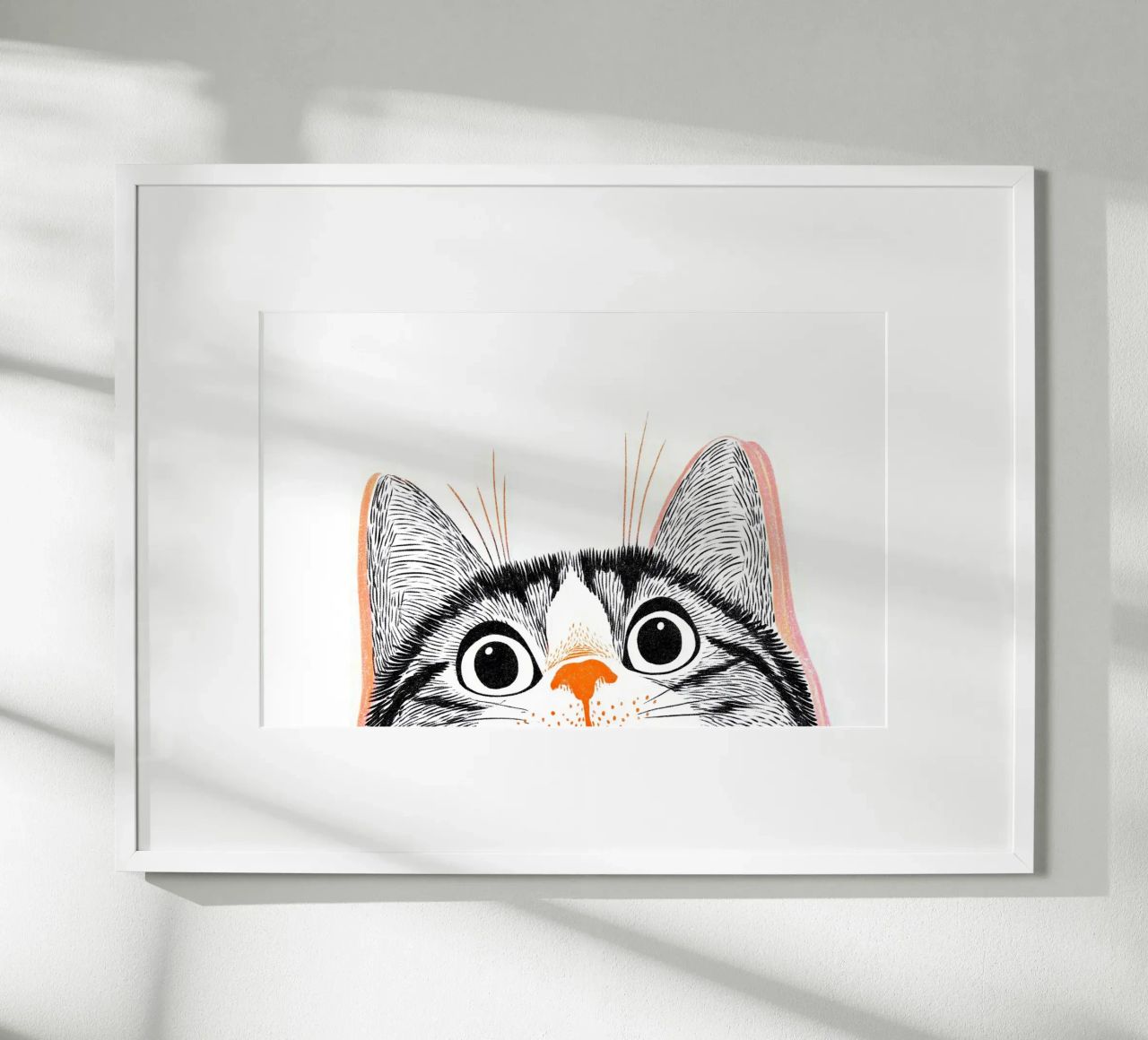 Katzen Augenblick Poster von Carinaprint