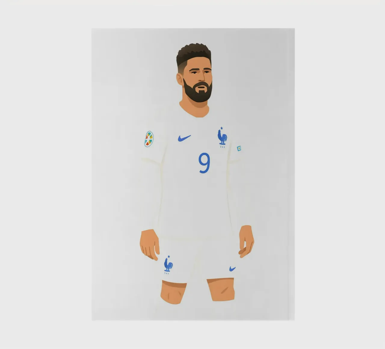 Olivier Giroud Minimalist notebook by MoviesArt