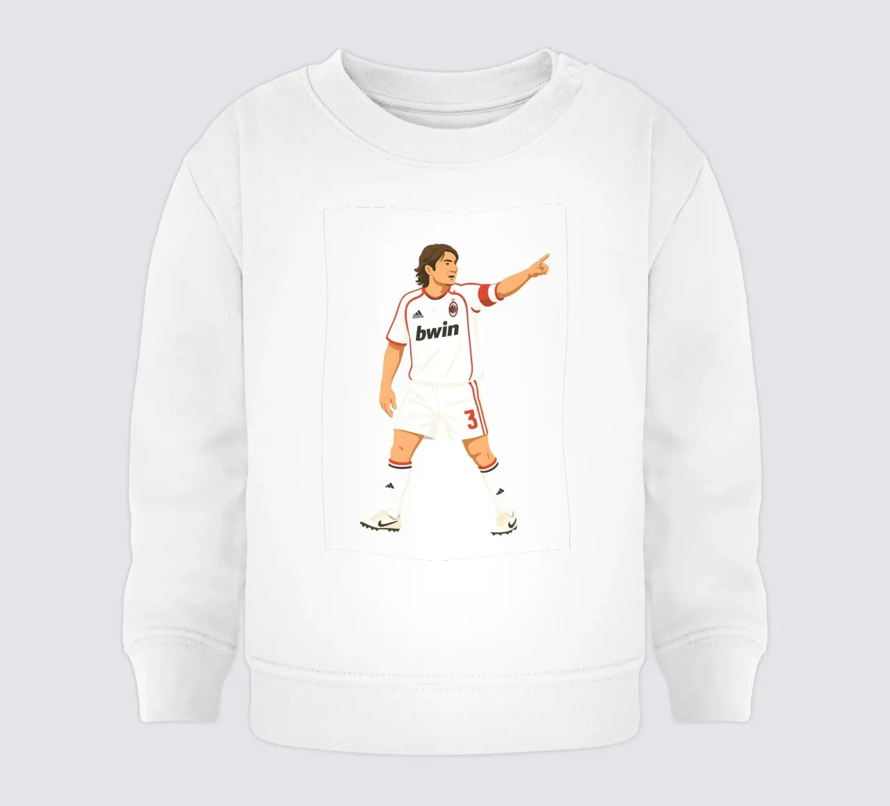 Paolo Maldini Minimalist felpa neonato da MoviesArt