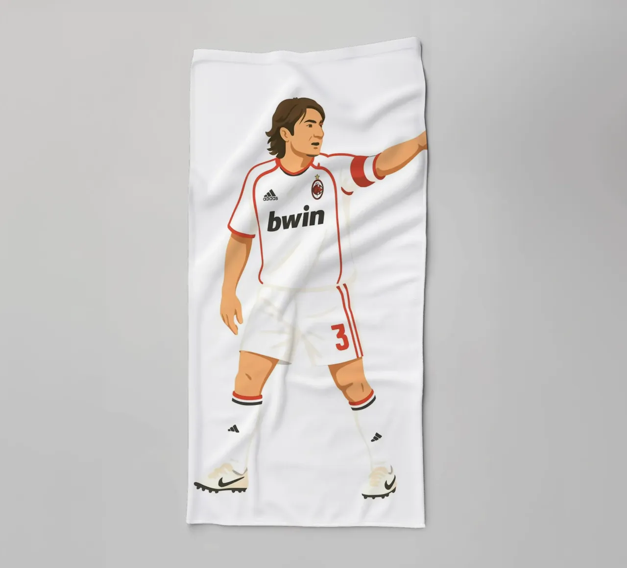 Paolo Maldini Minimalist towel by MoviesArt