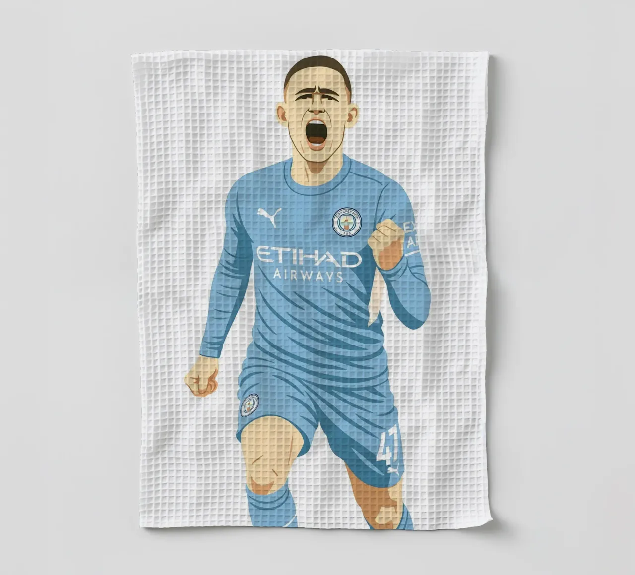 Phil Foden Minimalist theedoek van MoviesArt