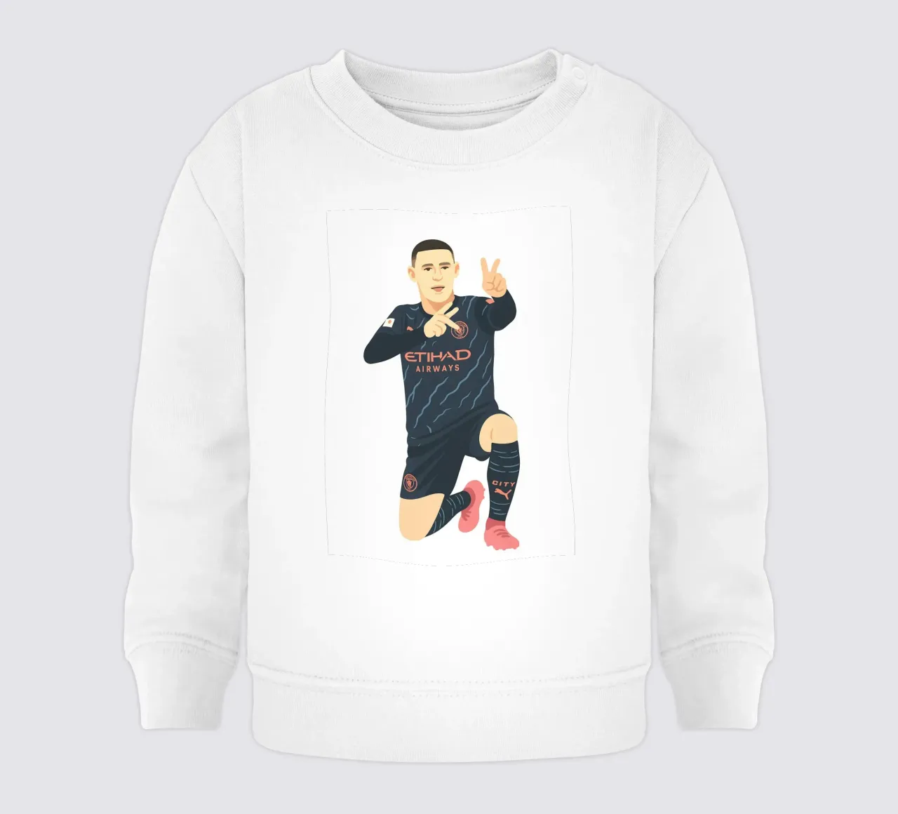 Phil Foden Minimalist felpa neonato da MoviesArt
