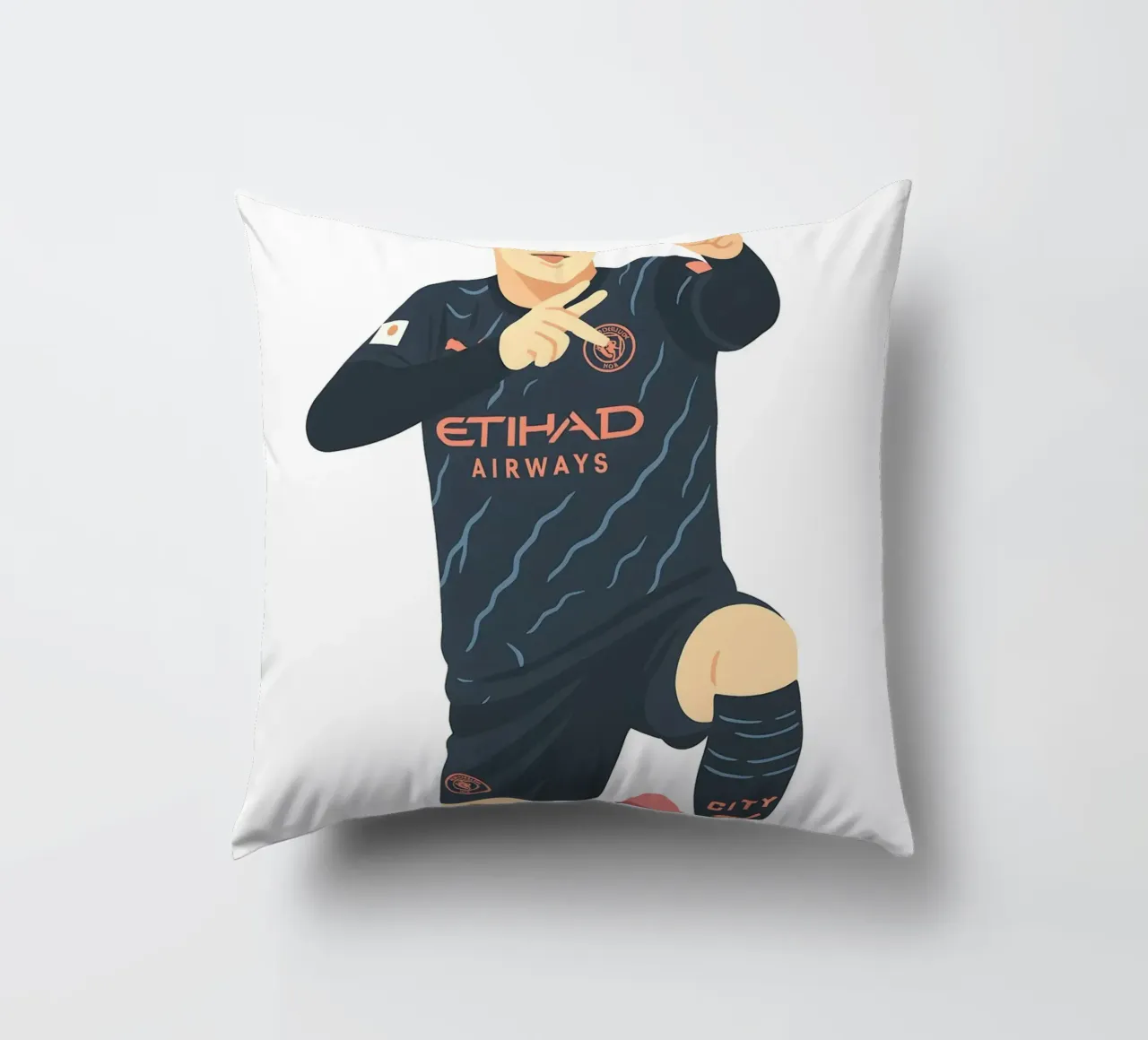 Phil Foden Minimalist cuscino da MoviesArt