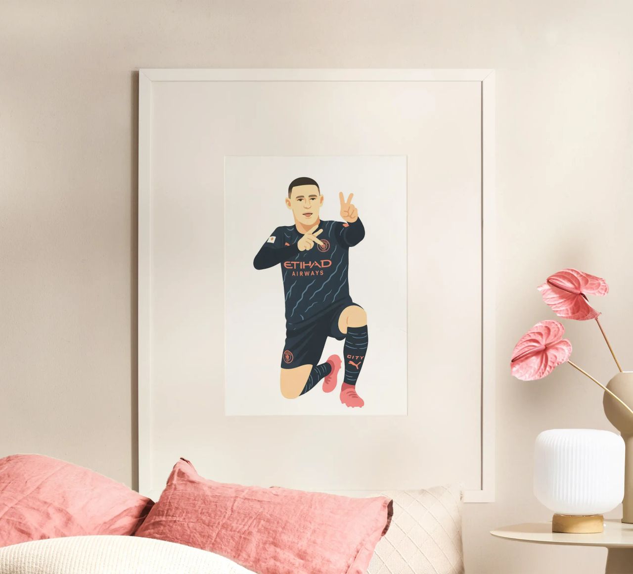Phil Foden Minimalist poster de MoviesArt