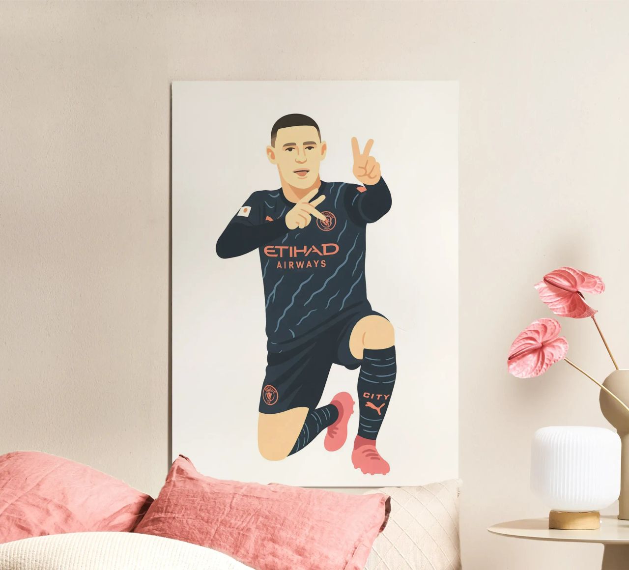 Phil Foden Minimalist poster de MoviesArt