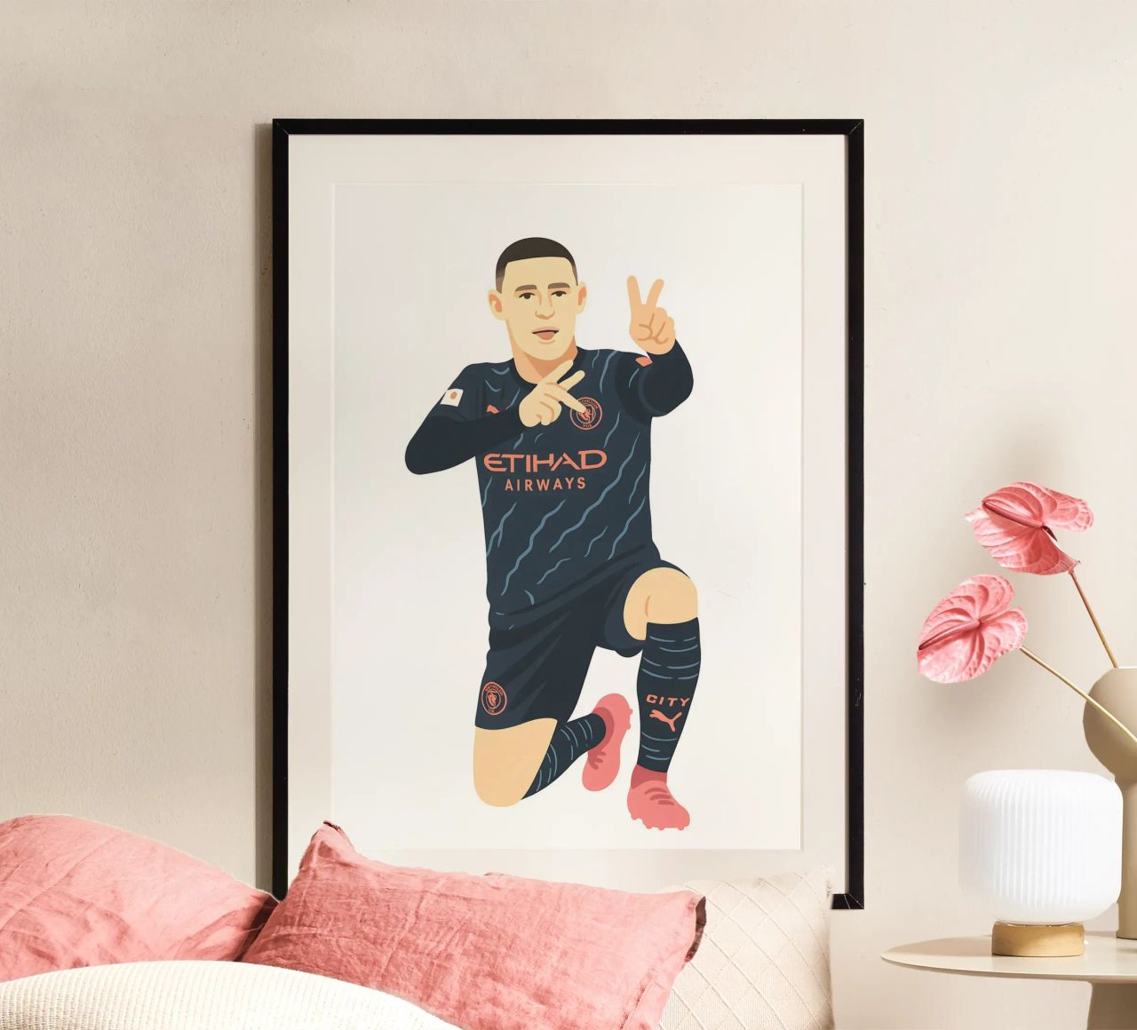 Phil Foden Minimalist poster de MoviesArt