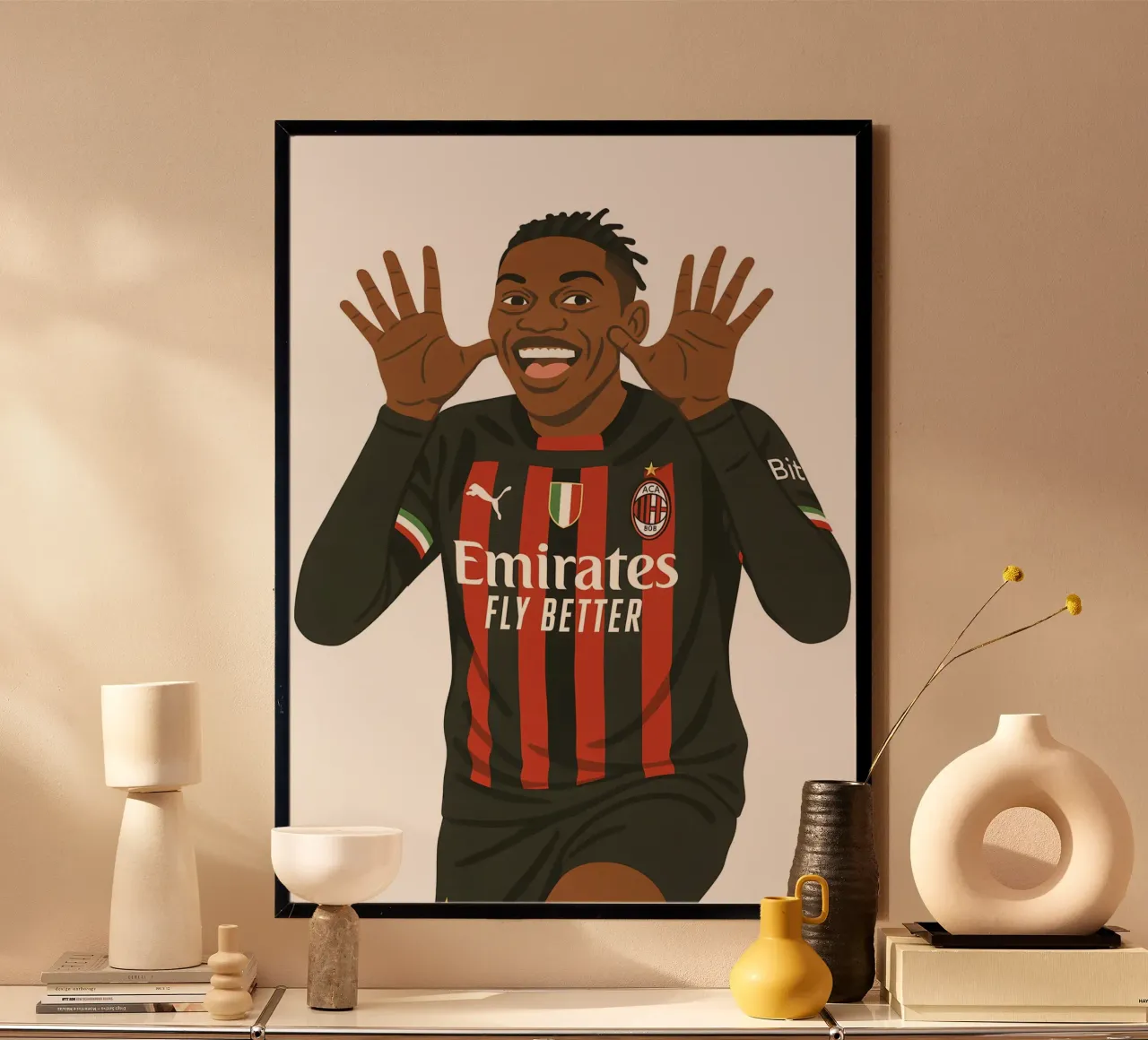 Rafael Leao Minimalist carta hahnemühle da MoviesArt