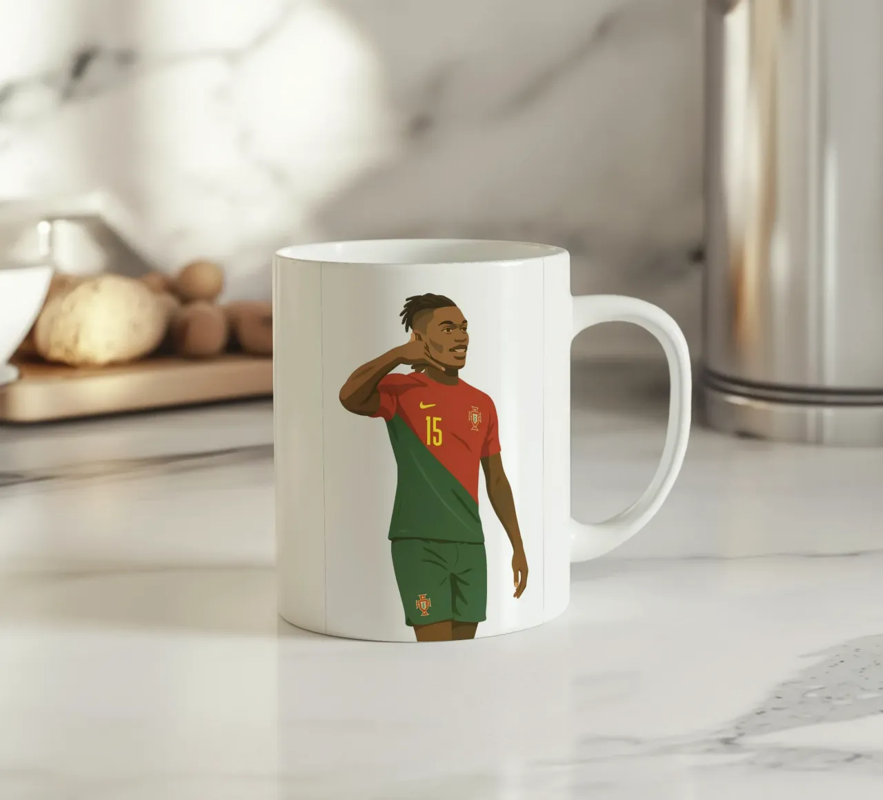 Rafael Leao Minimalist tazza in ceramica da MoviesArt