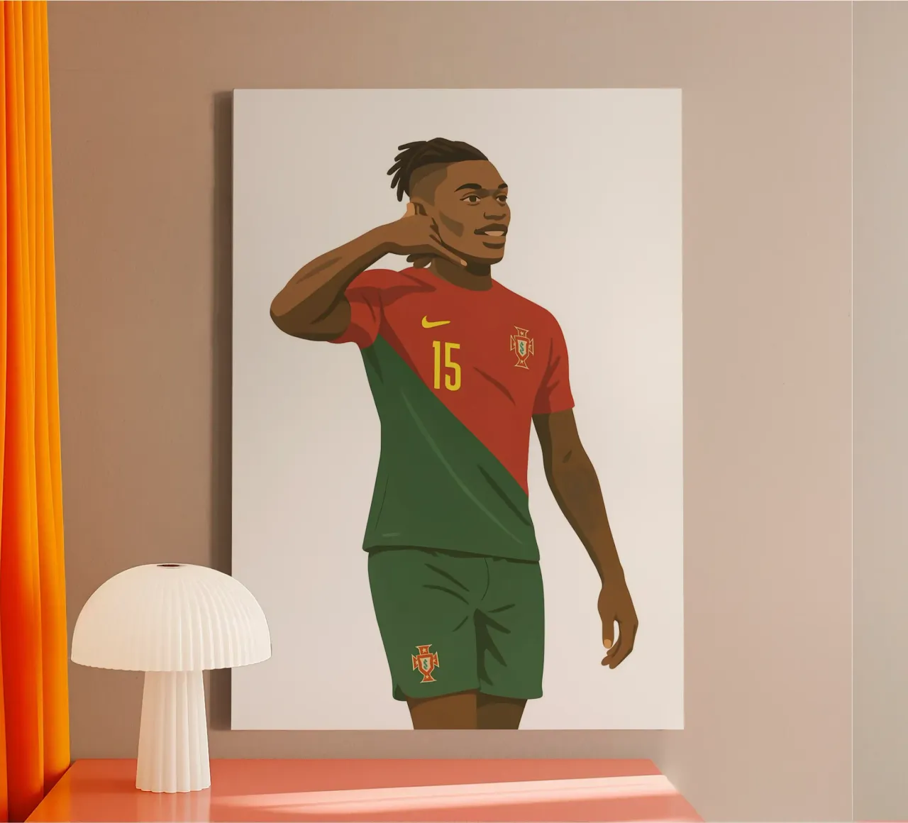 Rafael Leao Minimalist canvas by MoviesArt