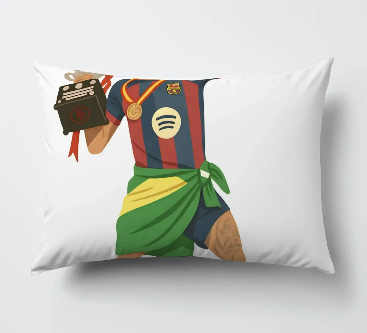 Raphinha Barcelona Minimalist cuscino da MoviesArt