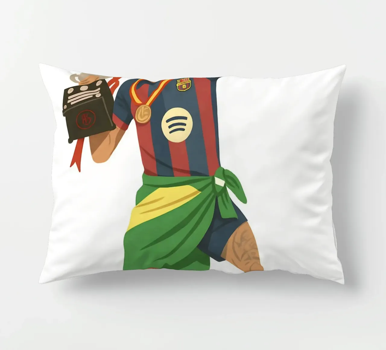 Raphinha Barcelona Minimalist cuscino da MoviesArt