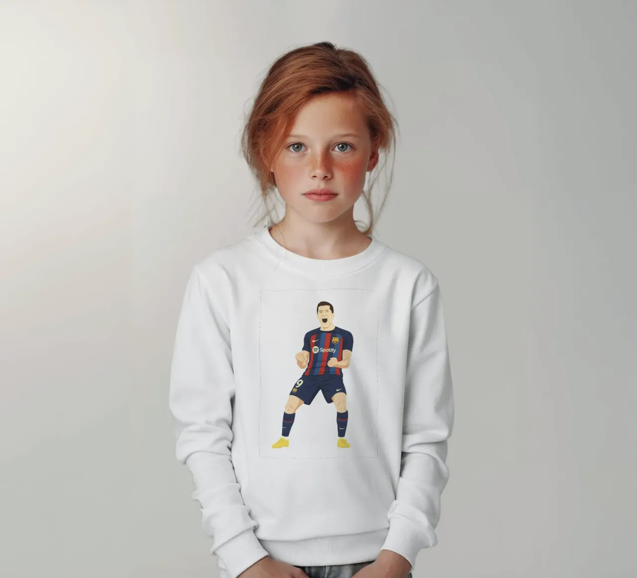 Robert Lewandowski Minimalist felpa bambino da MoviesArt