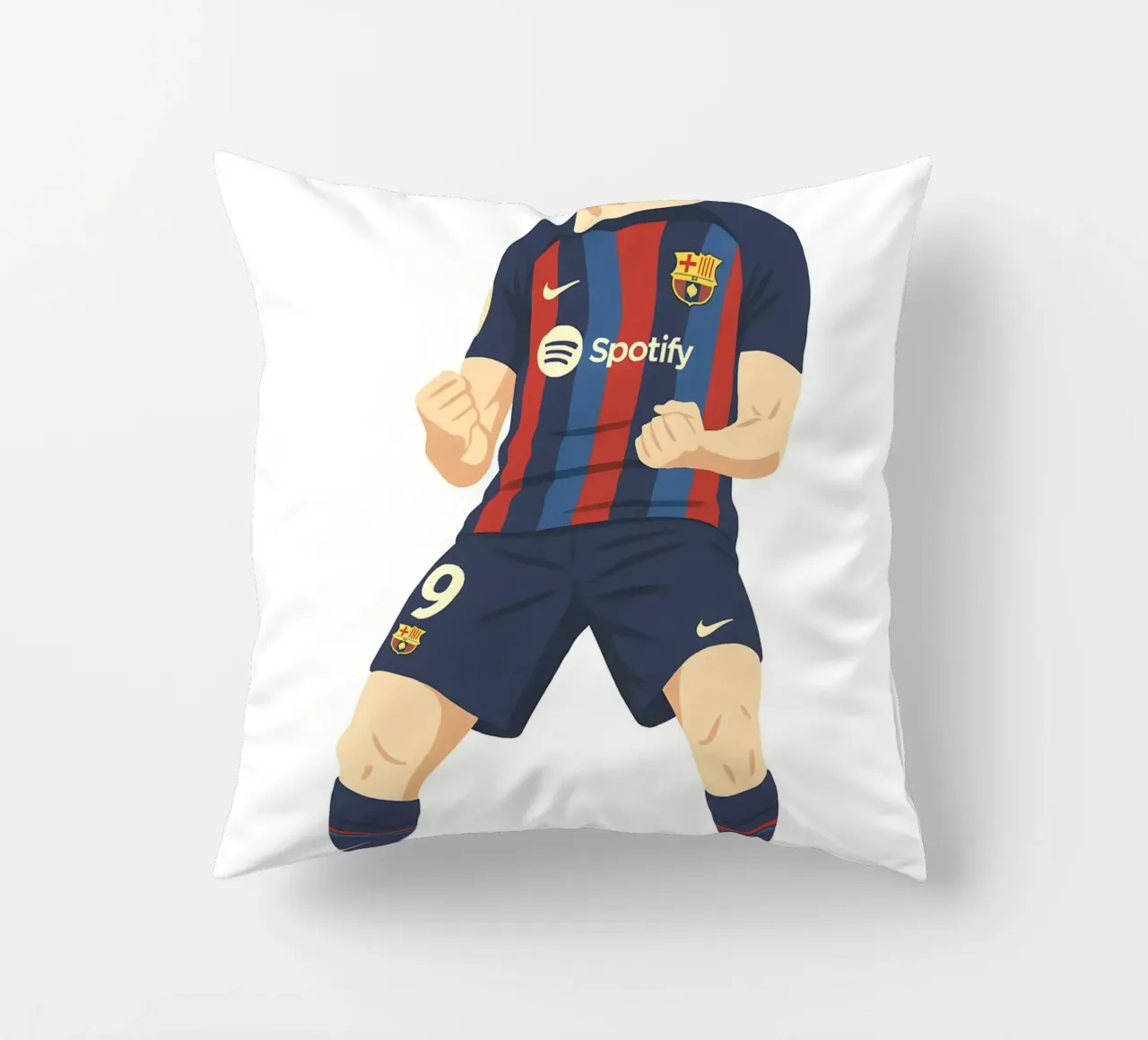 Robert Lewandowski Minimalist cuscino da MoviesArt