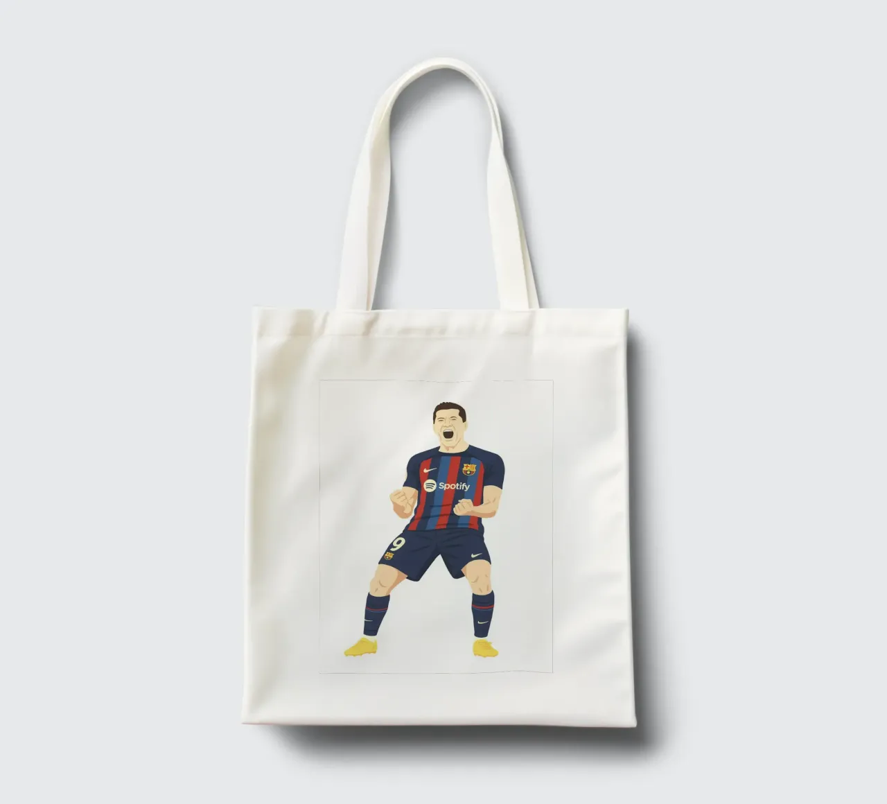Robert Lewandowski Minimalist borsa in juta da MoviesArt