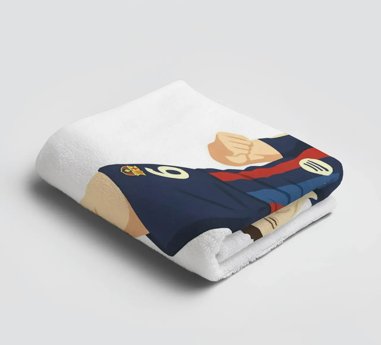Robert Lewandowski Minimalist asciugamano da bagno da MoviesArt