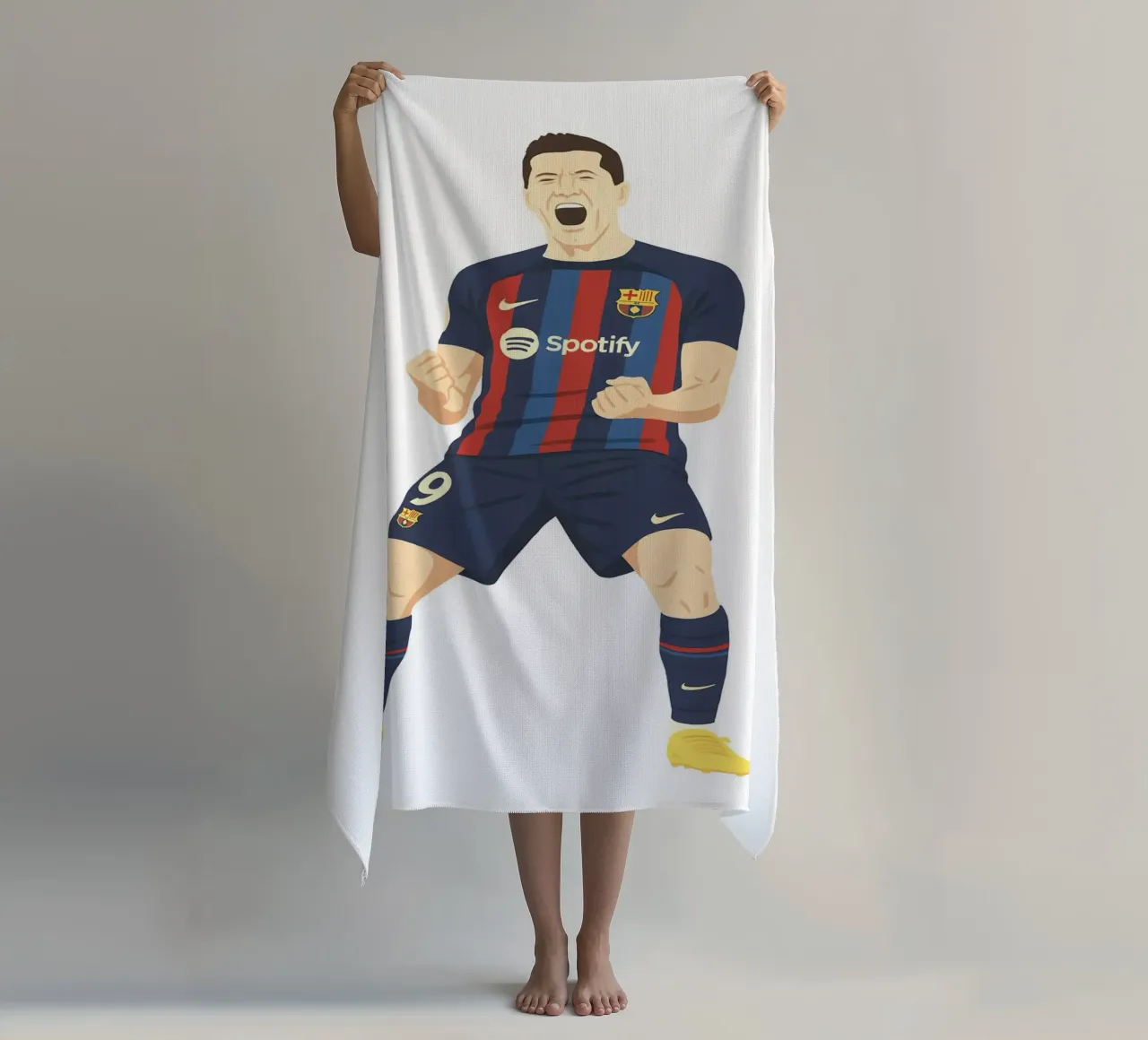 Robert Lewandowski Minimalist telo mare da MoviesArt