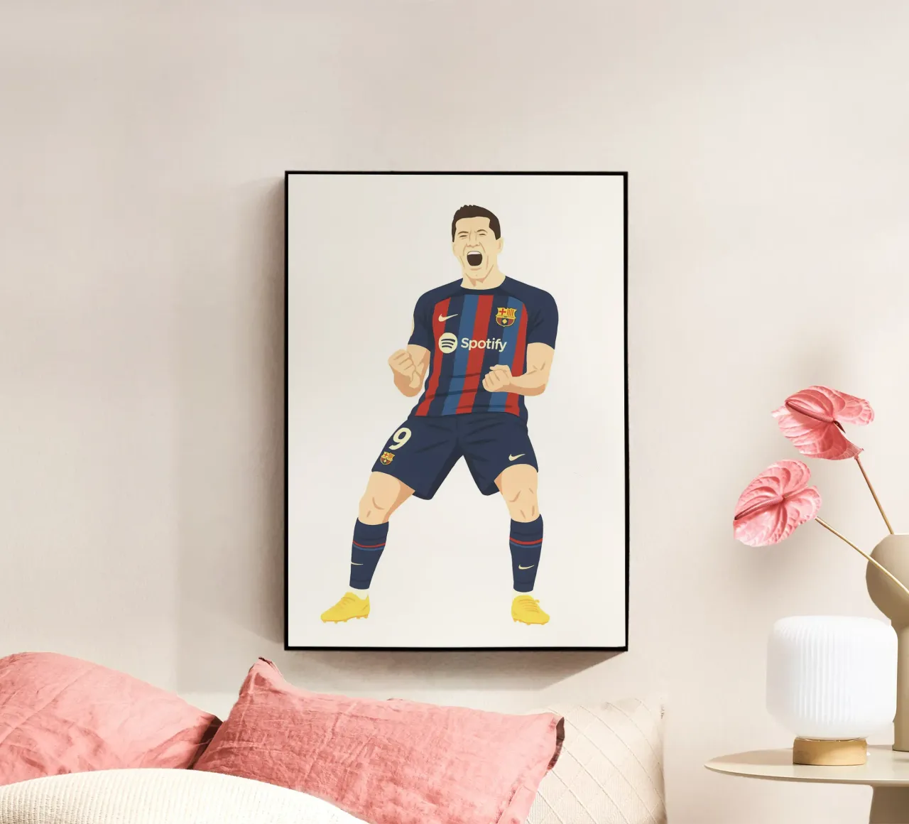 Robert Lewandowski Minimalist plexiglass da MoviesArt