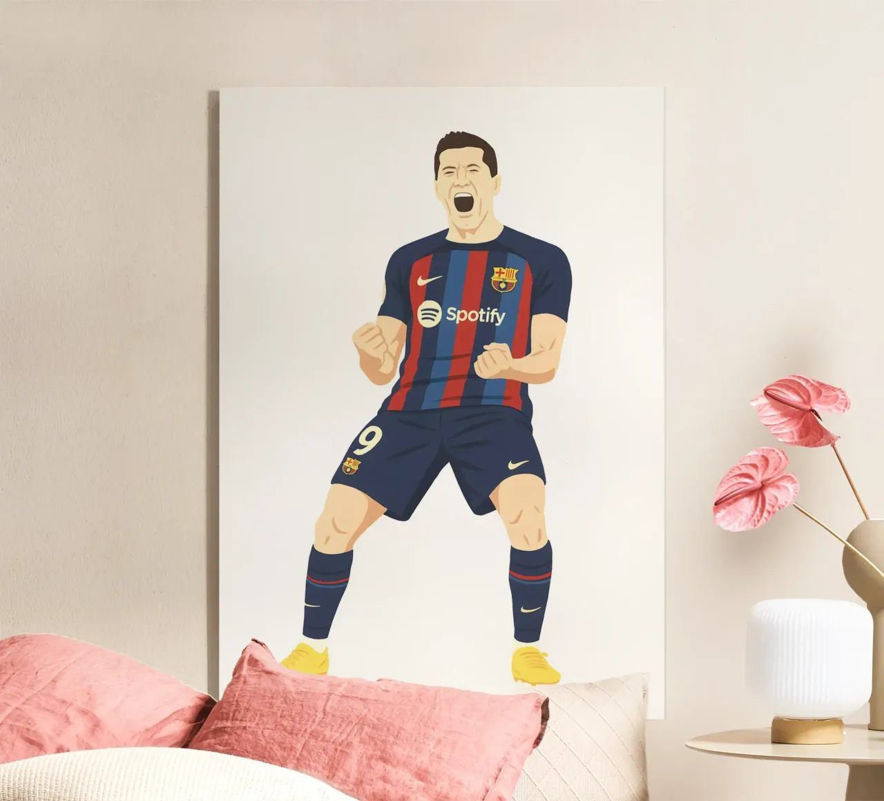 Robert Lewandowski Minimalist plexiglass da MoviesArt