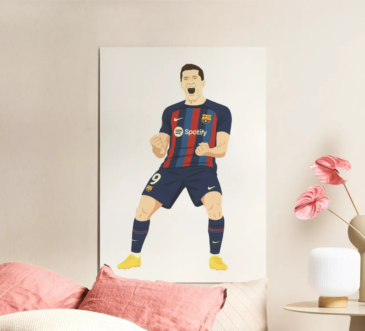 Robert Lewandowski Minimalist carta hahnemühle da MoviesArt