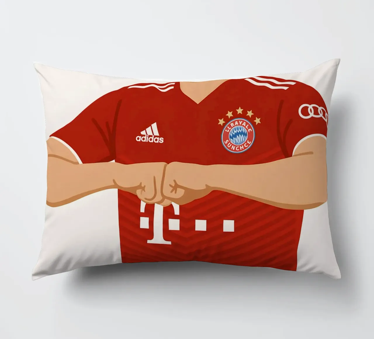 Robert Lewandowski Minimalist cuscino da MoviesArt