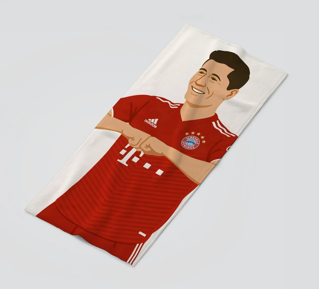 Robert Lewandowski Minimalist telo mare da MoviesArt