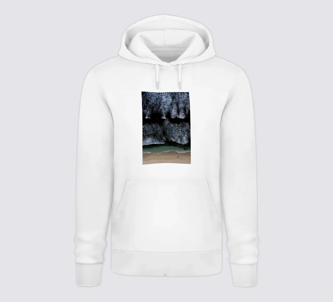 The Walk On A Calm Beach felpa con cappuccio da Studio Nahili