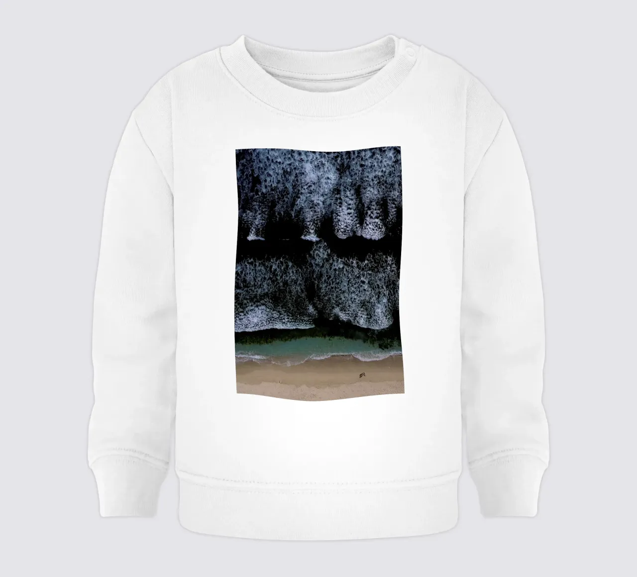 The Walk On A Calm Beach felpa neonato da Studio Nahili