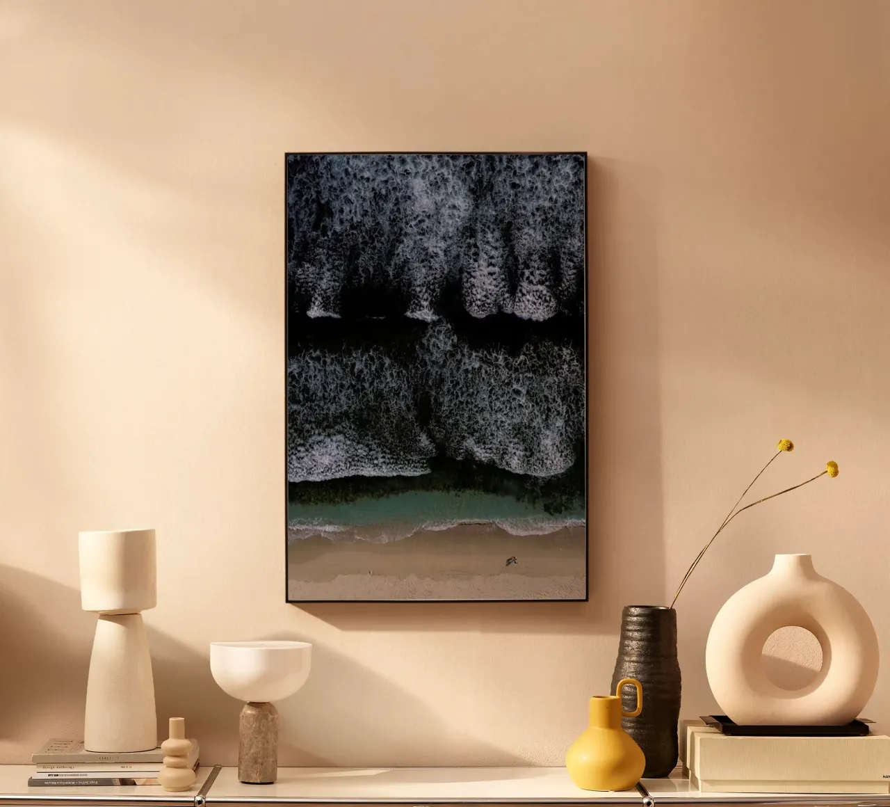 The Walk On A Calm Beach alluminio dibond da Studio Nahili