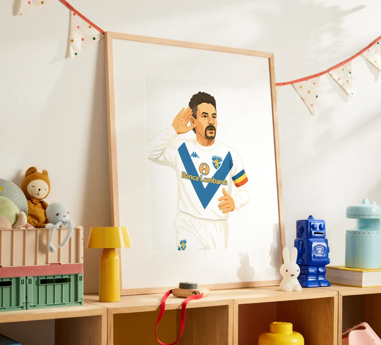 Roberto Baggio Minimalist poster da MoviesArt